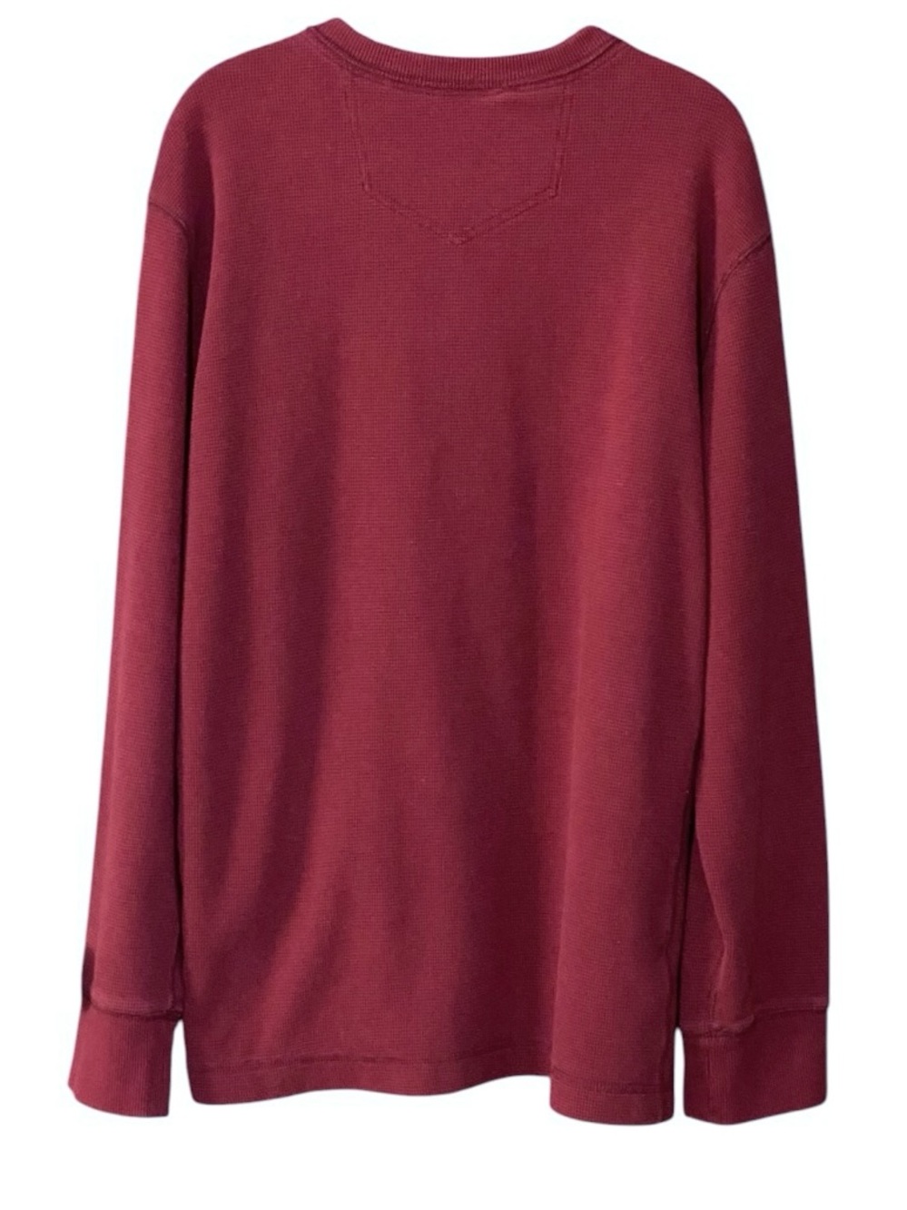 Eddie Bauer Mens Henley Shirt XL Thermal Waffle Knit Long Sleeve Hiking Outdoor - Picture 5 of 9